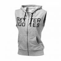 Толстовка Better Bodies Athletic S/L Hood, Grey Melange